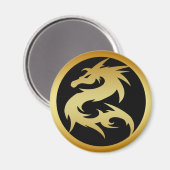 GOLD DRAGON MAGNEET (Voorkant / Achterkant)