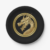 Gold Dragon Papieren Bordje (Voorkant)