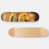Gold Dragon Skateboard Deck (Horizontaal)