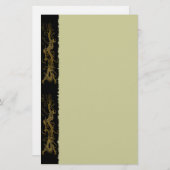 GOLD DRAGON Stationery Briefpapier (Voorkant / Achterkant)