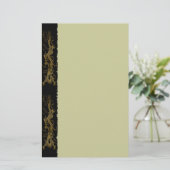 GOLD DRAGON Stationery Briefpapier (Staand voorkant)