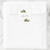 Gold Dragon Wedding Stickers (Tas)