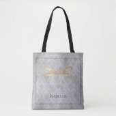 Gold Dragonfly Damask Draagtas (Voorkant)