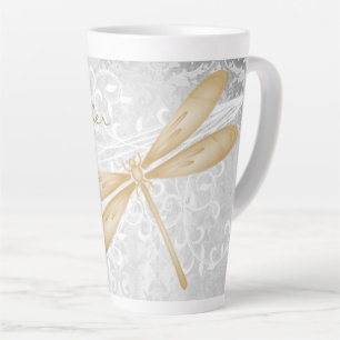 Gold Dragonfly persoonlijke latte Mok