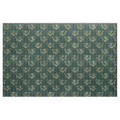 Gold Dragons op groen Stof (Fat Quarter)