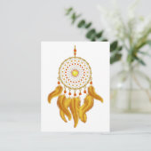 Gold Dream Catcher Briefkaart (Staand voorkant)