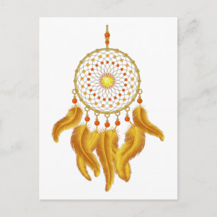 Gold Dream Catcher Briefkaart