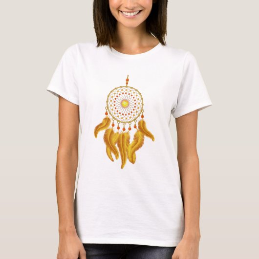 Gold Dream Catcher T-shirt (Voorkant)