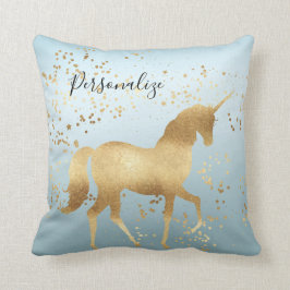 Gold Dream Unicorn Kussen
