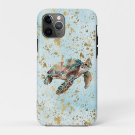 Gold Dream Zee Turtle iPhone 11 Pro Hoesje