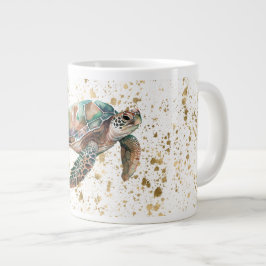 Gold Dream Zee Turtle Extra Grote Beker