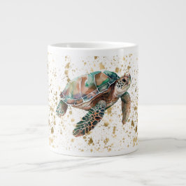 Gold Dream Zee Turtle Extra Grote Beker