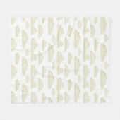 Gold Dreamtime Waterverf Clouds Fleece Deken (Voorkant (Horizontaal))