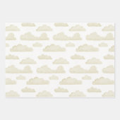 Gold Dreamtime Waterverf Clouds Wrapping Paper (Voorkant 2)