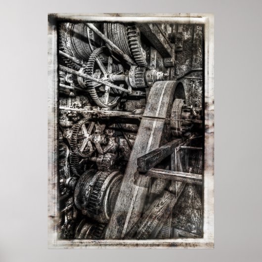 GOLD DREDGE BUCKET GEARAGE - ALASKA POSTER (Voorkant)