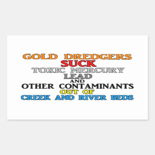 Gold Dredgers Rechthoekige Sticker