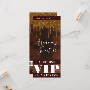 Gold Drip Wrapper Chocolate Snoep Bar VIP