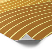 Gold Dunes Minimalistisch Abstract Boho Design Poster (Hoek)