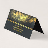 Gold Dust-achtergrond Visitekaartjes (Achterkant)