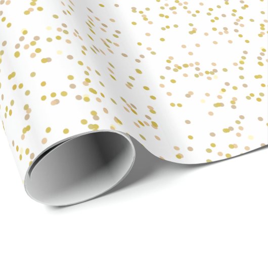 Gold Dust Confetti Gift Wrap Cadeaupapier (Rol Hoek)
