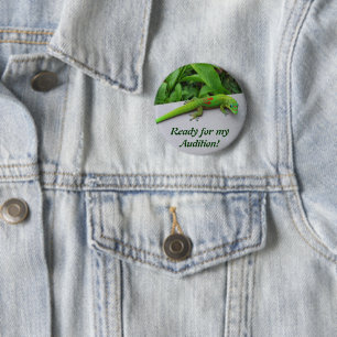 Gold Dust Day Gecko - Auditie en krijg wat Gecko Ronde Button 5,7 Cm