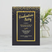 Gold Dust Invitation Kaart (Staand voorkant)
