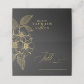 Gold Dust & Outlines Wedding Table Black/Gld ID835 (Buitenkant ongevouwen)