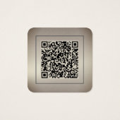 Gold Dust QR Code Photo Profile Card (Dos)