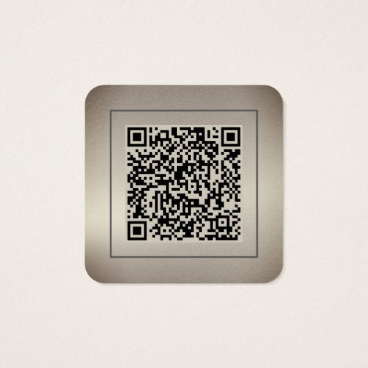 Gold Dust QR Code Photo Profile Card (Dos)