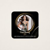 Gold Dust QR Code Photo Profile Card (Devant)