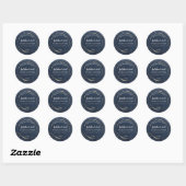 Gold Dusted Blue Hand Sanitizer Labels (Vel)