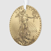 Gold Eagle munt Ornament (voorkant)