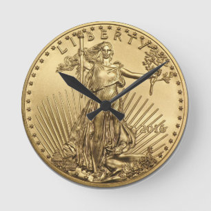 Gold Eagle munt Ronde Klok