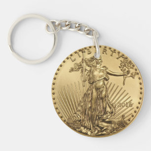 Gold Eagle munt Sleutelhanger