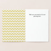 Gold Easter Bunny Kaart (Binnen)