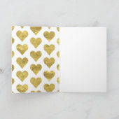 Gold Een grote dank u Bedankt Clipart Dank u wel Kaart (Binnen)