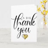 Gold Een grote dank u Bedankt Clipart Dank u wel Kaart (Gele Bloem)