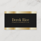 Gold "Effect" Attorney Visitekaartjes (Voorkant)
