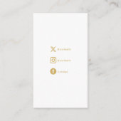 Gold-effect, bedankt dat je sociale links met kaar informatiekaartje (Achterkant)