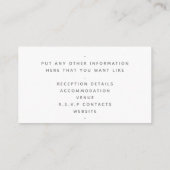 Gold effect script, details wit informatiekaartje (Achterkant)