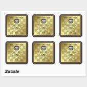 Gold Effet Logo personnalisé Étiquettes d'emballag (Feuille)