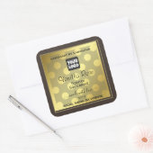 Gold Effet Logo personnalisé Étiquettes d'emballag (Enveloppe)