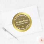 Gold Effet Produit Packaging Étiquettes Profession (Enveloppe)