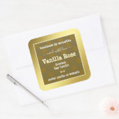 Gold Effet Produit Packaging Étiquettes Profession (Enveloppe)