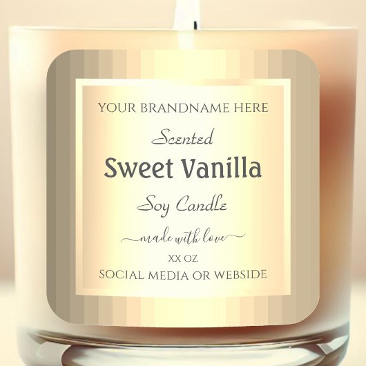 Gold Effet Produit Packaging Étiquettes Profession