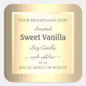 Gold Effet Produit Packaging Étiquettes Profession (Devant)