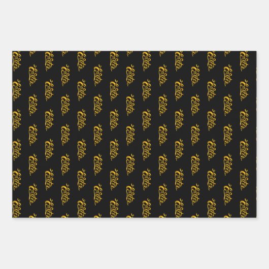 Gold Eggs Easter Inpakpapier Vel (Voorkant)