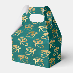Gold Egyptian Eye of Horus Pattern Bedankdoosjes