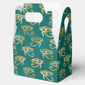 Gold Egyptian Eye of Horus Pattern Bedankdoosjes (Geopend)
