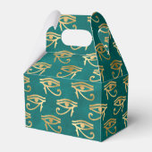 Gold Egyptian Eye of Horus Pattern Bedankdoosjes (Voorkant Zijde)